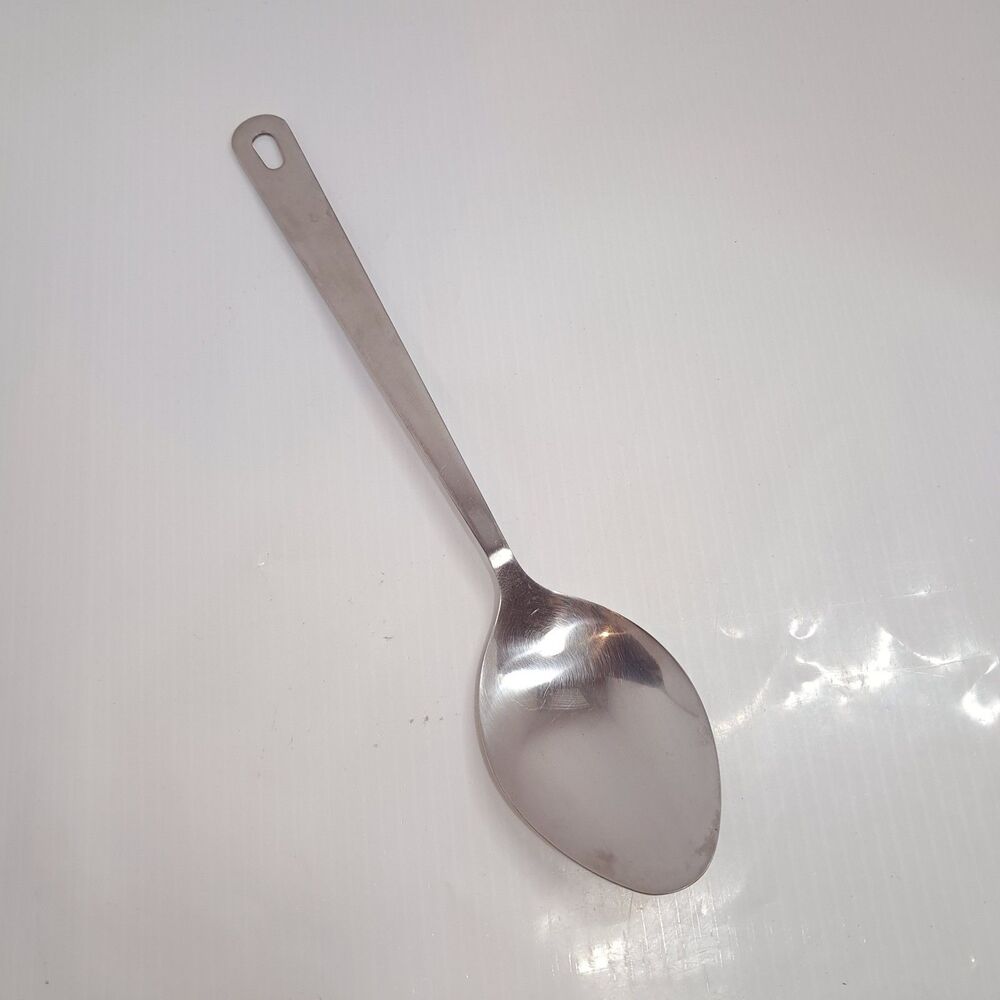 Vintage Wolfgang Pucks Cafe Collection solid Serving Spoon Stainless Steel